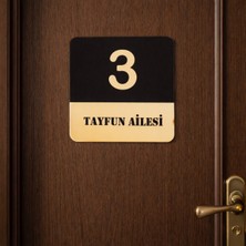 Ev Giriş Kapı Süsü Şık ve Sade Kişiye Özel NO85