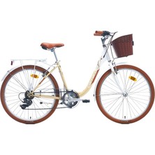 Carraro Juliana 26 Jant Dağ Bisikleti | 43 cm Kadro | 7 Vites | V-Fren | Beyaz Bej Kahverengi | Blc Bisiklet