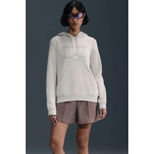 Nike Club Fleece Gx Hoodie Women Sweatshirt Kapüşonlu Kadın Kazak Krem