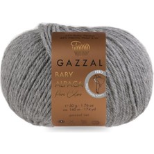 Gazzal Baby Alpaca Pure Color Doğal Saf Yün 50 gr 6458