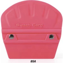 Otohousse Switch Card Oval Ragle Ppf/tph Cam Filmi Çekme Uygulama Aparatı Teflonlu 85A Sertlik 10X9CM Pembe