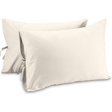 Sabia Soft Touch %100 Pamuk 50X70 cm Bağcıklı Yastık Kılıfı Seti