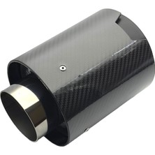 Monlion 101MM M Model Içi Siyah 5d Carbon Fiber Kaplama Egzoz Ucu Tekli
