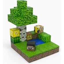 Minelox T039 Mini Forest 50 Adet Mine Craft Magnetik Küp Yapı Blokları Oyuncak Seti