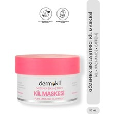 Dermokil Gözenek Sıkılaştırıcı Kil Maskesi 50ML Tüm Cilt Tipleri İçin Niacinamide Etkisiyle