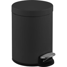 Hafele Comfy Pedallı Çöp Kutusu 5 Litre Paslanmaz Mat Siyah