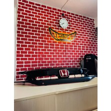 Can Meta Forza Otomotiv Honda Civic Fc5 Ön Panjur Siyah Oem Kırmızı Cam Logolu 19-21 Sensör Delikli Makyajlı Kasa Komple Doğru Tipi  71121-TGG-E91