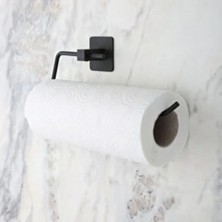 Go İthalat Kendiliğinden Yapışkanlı Siyah Paslanmaz Metal Rulo Havluluk Aparat