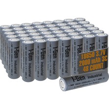 I-Gen Batteries Industrial E001 Inr 18650 3.7V 2000 Mah 3c 7.4WH Li-Ion Şarjlı Pil Düz Başlı Lityum Pil