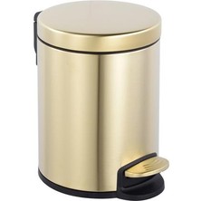 Hafele Comfy Pedallı Çöp Kutusu 5 Litre Paslanmaz Mat Altın