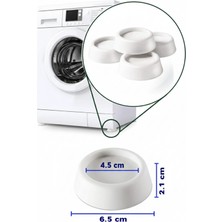 (4 Adet) Çamaşır Buzdolabı Makinesi Beyaz Eşya Titreşim Önleyici Yükseltici Ayağı Altlığı Ayaklığı