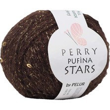 Ritzz Perry Pufina Stars Koyu Kahve Gold Pul
