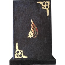 Vera Esans Hediyelik Dik Kuran'ı Kerim- Orta Boy -Siyah-Aynalı-Lazer Pleksi