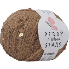 Ritzz Perry Pufina Stars Açık Kahve Gold Pul
