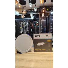 ZMR 18 Watt Oval Beyaz Kasa Beyaz Işık Sıva Altı Backlight LED Panel 6500K