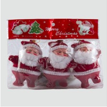 SHC4200 3'lü Noel Baba Yılbaşı Ağaç Süsü
