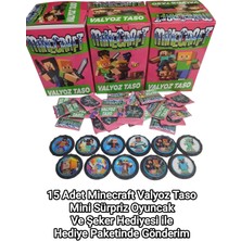 Emrah Gültekin Minecraft Balyoz Taso Seti 15 Adet Koleksiyonluk Oyun Tasoları Hediye Paketli Mini Oyuncak Hediyeli