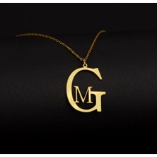 Myz Takı Kişiye Özel Başharfli 925 Ayar Gümüş Kadın Kolyesi