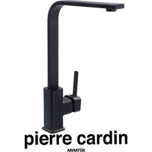 Pierre Cardin Milano Kuğu Eviye Armatürü Siyah
