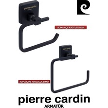 Pierre Cardin Roma Açık Kağıtlık Siyah + Roma Kare Havluluk Siyah