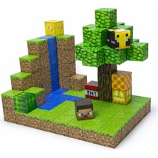 Minelox T059 Waterfalls 100 Adet Mine Craft Magnetik Küp Yapı Blokları Oyuncak Seti