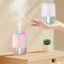 Go İthalat H2O Model Şeffaf Hazneli Hava Nemlendirici-Ultrasonik Soğuk Buhar Makinesi, LED Işıklı Masaüstü Oda Nemlendirici (5381)