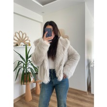 Nihanello Butik Taş Rengi Kürk