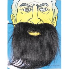 Go İthalat Siyah Renk Takma Sakal Bıyık Takımı