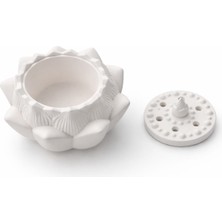 Sevdalya Lotus Şekilli Taş Tozu Dekoratif Obje / Buhurdanlık 2 Adet