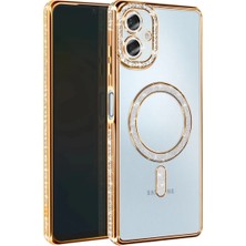 Starseven Galaxy A06 Joke Simli Magneticsafe Kılıf - Gold