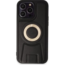 Starseven Iphone 14 Kılıf Merkür Magneticsafe Standlı Kapak - Siyah