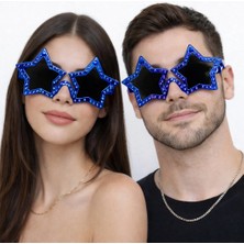 Starseven Renk Disko Yıldızı Parti Gözlüğü 16X7 cm