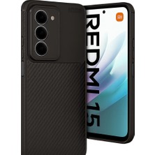 Starseven Redmi 15 4g Auto Focus Karbon Kapak - Siyah