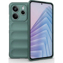 Starseven Redmi Note 14 4g Kılıf Optimum Silikon - Koyu Yeşil