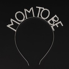 Starseven Kristal Taşlı Gümüş Renk Mom To Be Tacı Anne Tacı