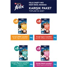 Felix Party Mix Karışık Kedi Ödül Maması 32LI