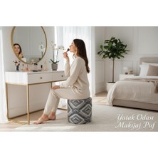 Elanora Home Dokusu ve Modern Tasarımıyla Her Ortama Uyum Sağlayan Çok Amaçlı Puf