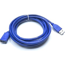 Leonpro USB 3.0 Dişi Erkek Uzatma Kablosu Mavi Kablo 3m