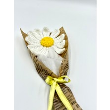 El Örgüsü Solmayan Tekli Papatya Buketi /öğretmenler Günü / Sevgililer Günü / Hediyelik /doğum Günü