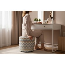 Elanora Home Dokusu ve Modern Tasarımıyla Her Ortama Uyum Sağlayan Çok Amaçlı Puf