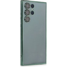 Starseven Galaxy S22 Kılıf Lensli Silikon - Yeşil