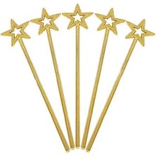 Starseven Altın Renk Yıldız Peri Asası Peri Değneği 34 cm 1 Adet