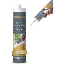 Sibax LS33 Silikonize Beyaz Mastik 310 ml Boyanabilir Akrilik Mastik Genel Amaçlı Dolgu
