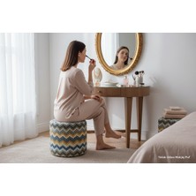 Elanora Home Dokusu ve Modern Tasarımıyla Her Ortama Uyum Sağlayan Çok Amaçlı Puf