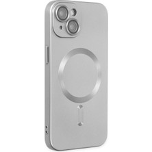 Starseven Iphone 14 Kılıf Moshi Lens Magneticsafe Silikon - Gümüş