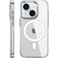 Starseven Iphone 15 Kılıf Crystal Magsafe Kapak - Şeffaf