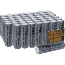 I-Gen Batteries Industrial E003 Inr 18650 3.7V 2500 Mah 12C 9.25WH Li-Ion Şarjlı Pil Düz Başlı Lityum Pil