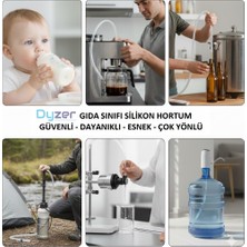 Dyzer Bpa Içermez - Gıda Sınıfı Saf Silikon Hortum (Alman Wacker Ham Madde) 12X15 (Iç Çap: 12MM) (Dış Çap: 15MM)