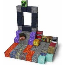 Minelox T080 Track Gateway 100 Adet Mine Craft Magnetik Küp Yapı Blokları Oyuncak Seti