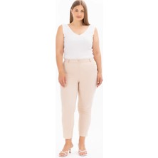 Seçil Gala-Xi Büyük Beden Yüksel Bel Dar Paça Kadın Pantolon 10002411014002